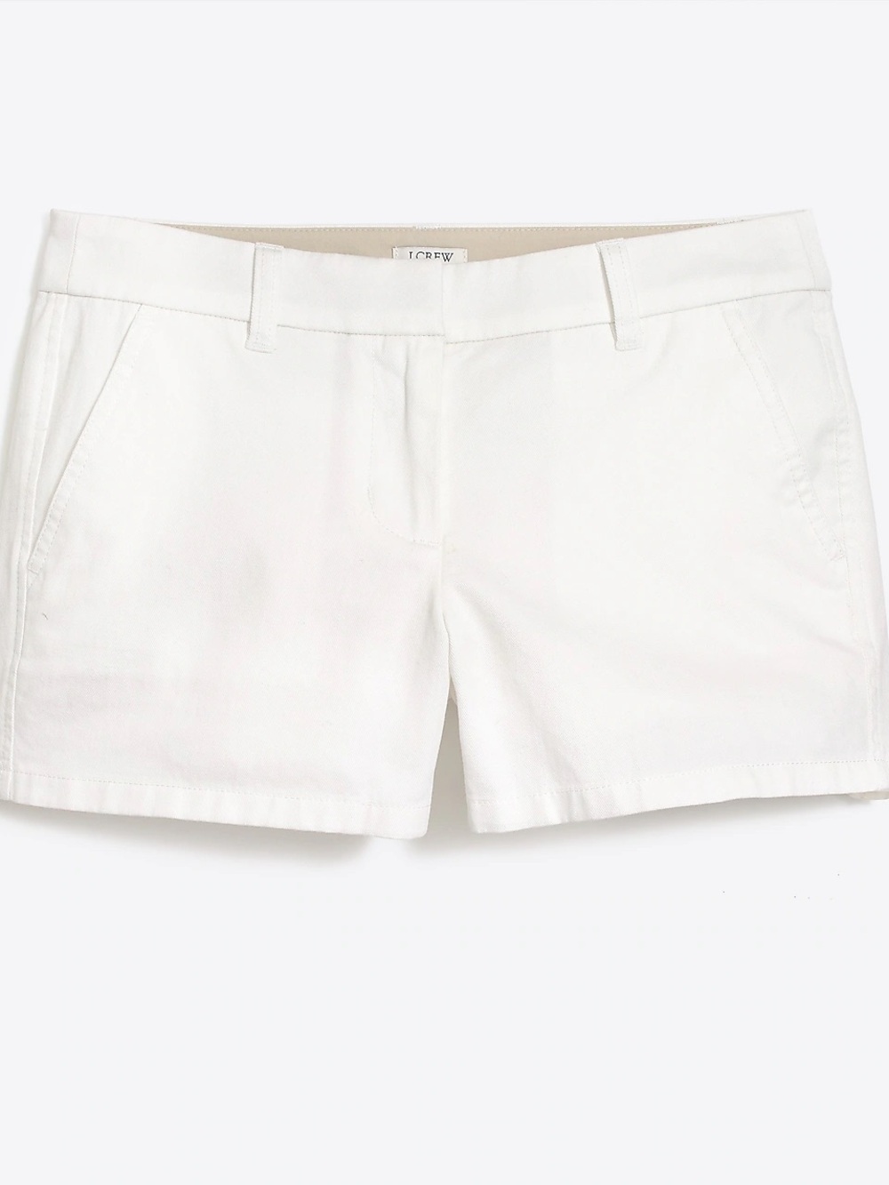 J Crew 3.5" Classic Chino Short White Womens Size 6 - Picture 4 of 16